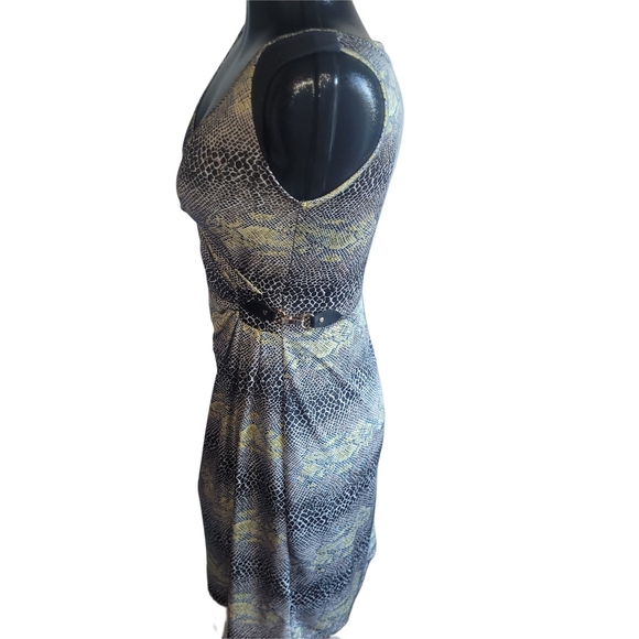 Nicole Benisti Snake Print Sleeveless Wrap Dress S - Picture 4 of 6